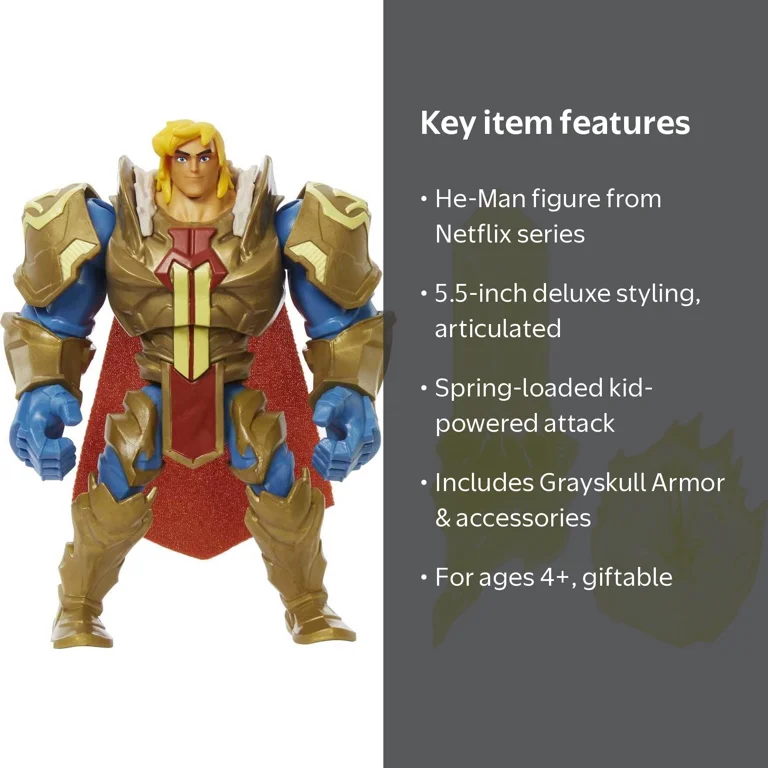 Masters of the Universe, He-Man, 5.5-inch Collectible Action