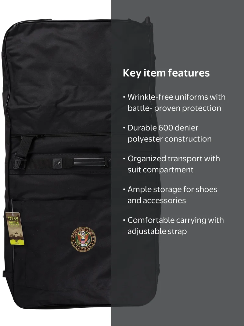 Mercury Tactical Gear, Garment Bag, 21.25x24x11.25 inch, Black