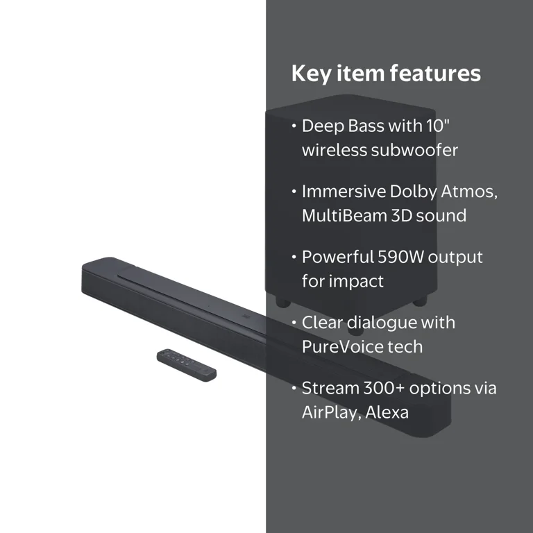 JBL Bar 500 5.1 Channel 3D Dolby Atmos Home Theater Sound System