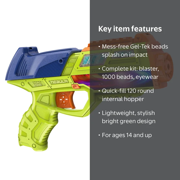 Hydro Strike Nebula Pro Manual Gel Bead Blaster with 1000 Water