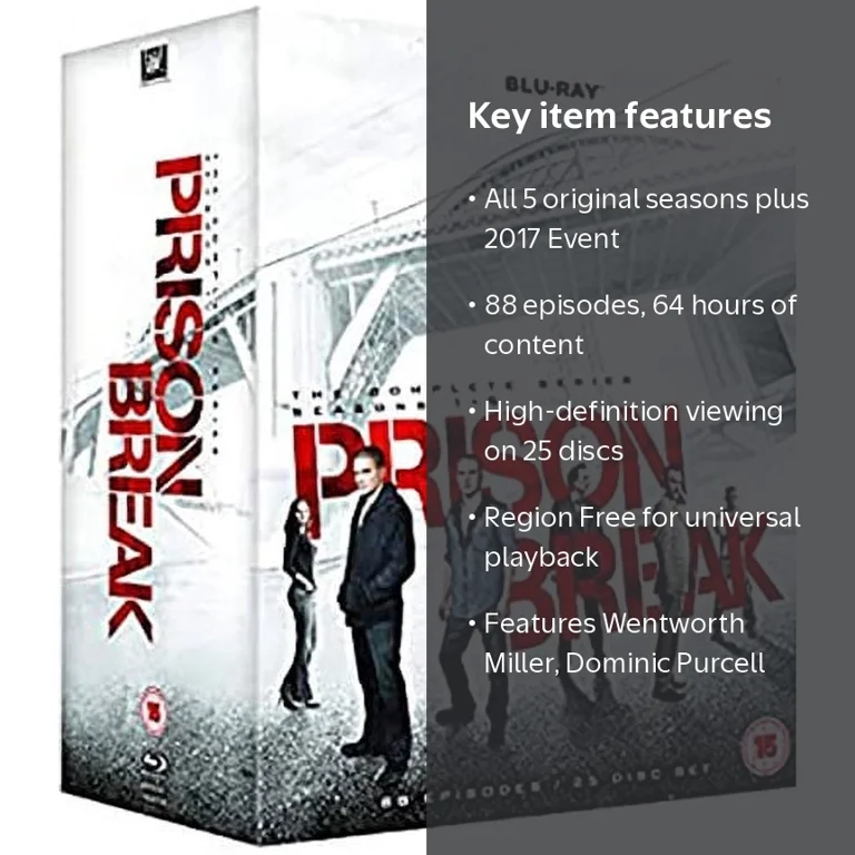 FOX, Prison Break the Complete Series, Seasons 1-5 Blu-ray, Drama