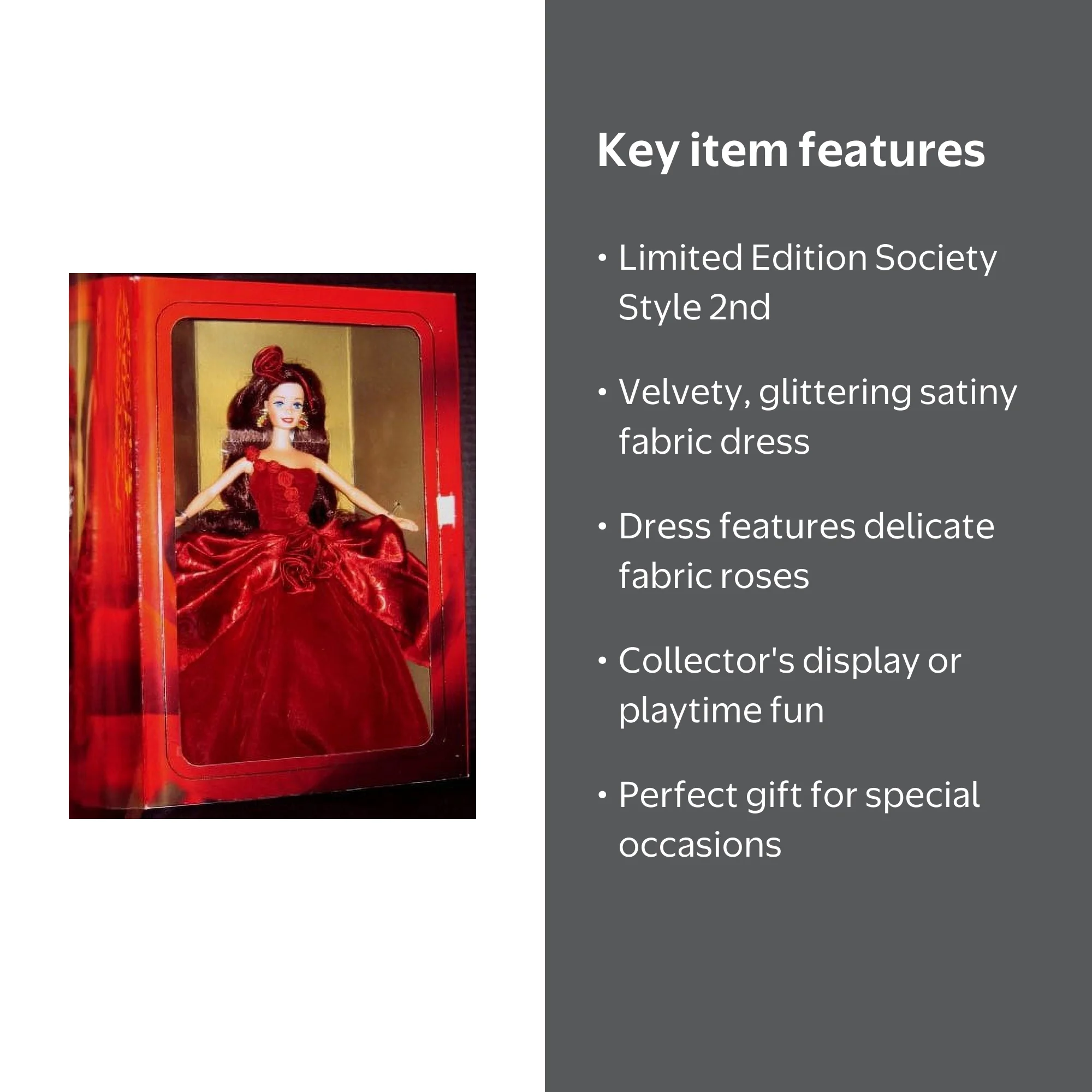 Mattel Radiant Rose Barbie Doll Society Style 2nd - Limited