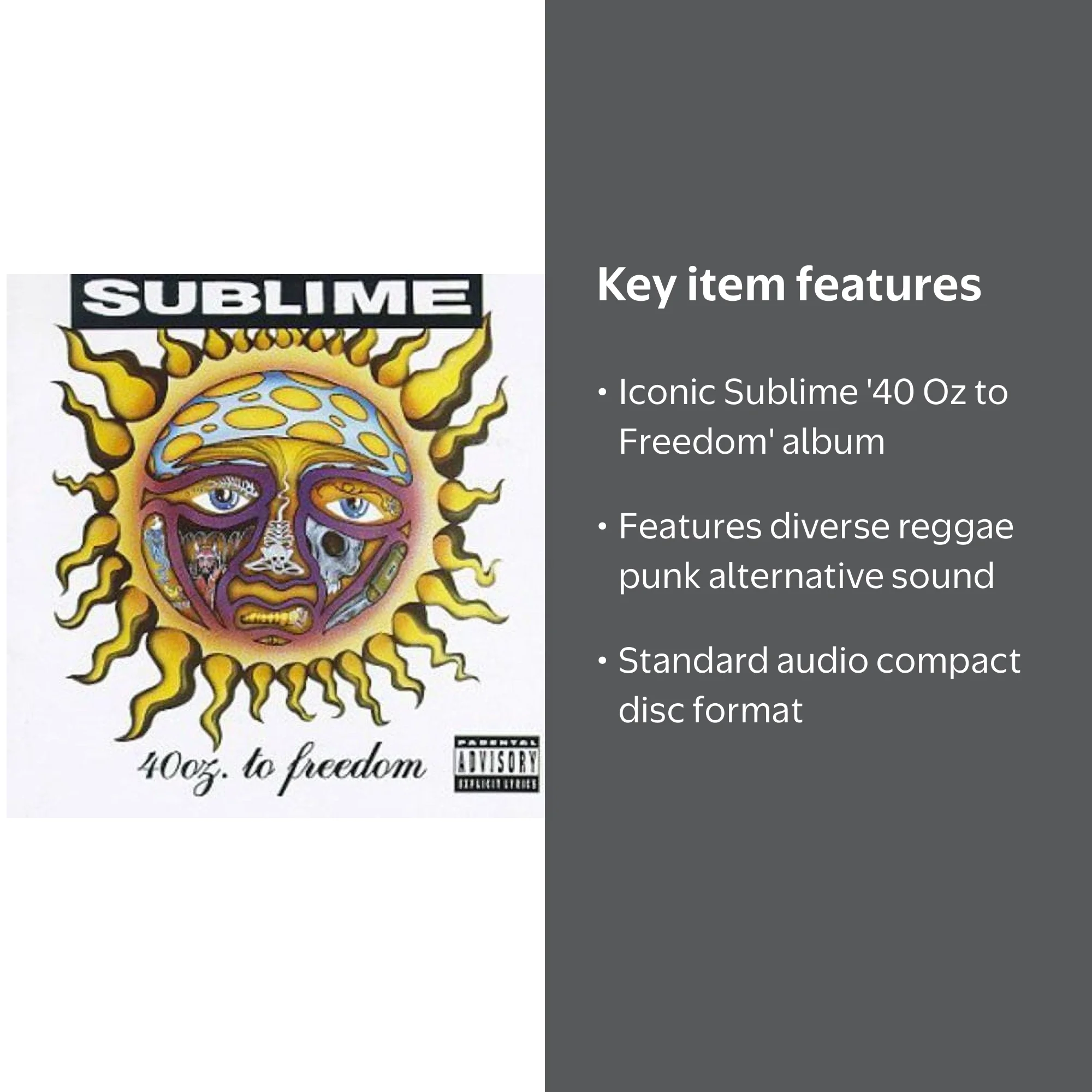 Sublime - 40 Oz to Freedom - Music & Performance - CD - Walmart.com