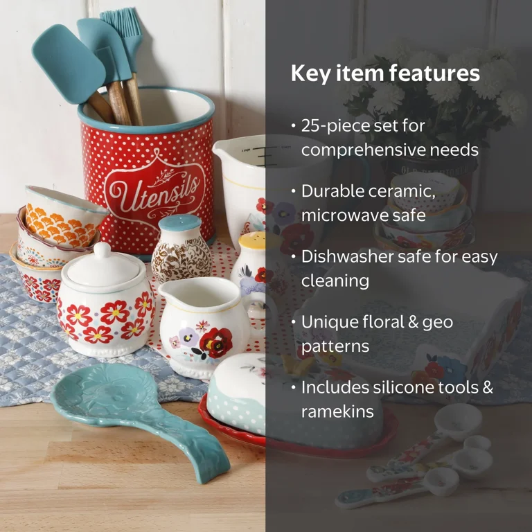 The Pioneer Woman Flea Market 25-Piece Pantry Essential Set