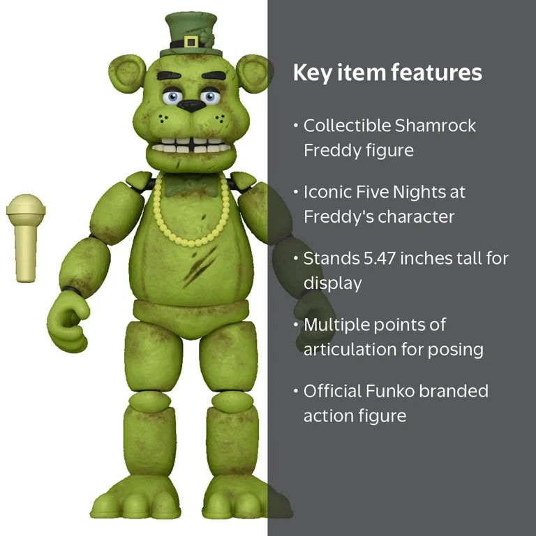 Five Nights at Freddy's - Articulated Shamrock Freddy Action