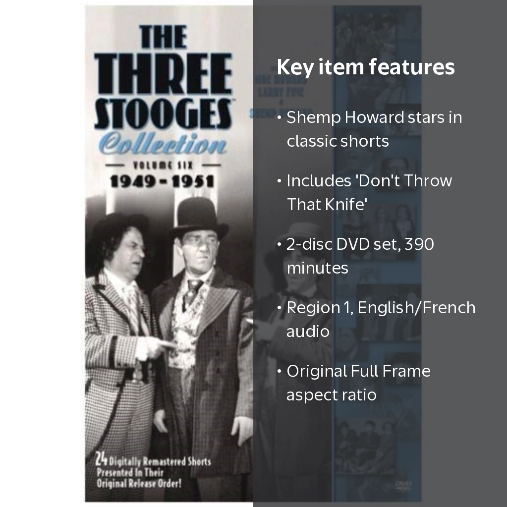 Sony Pictures: The Three Stooges Collection Volume 6: Comedy