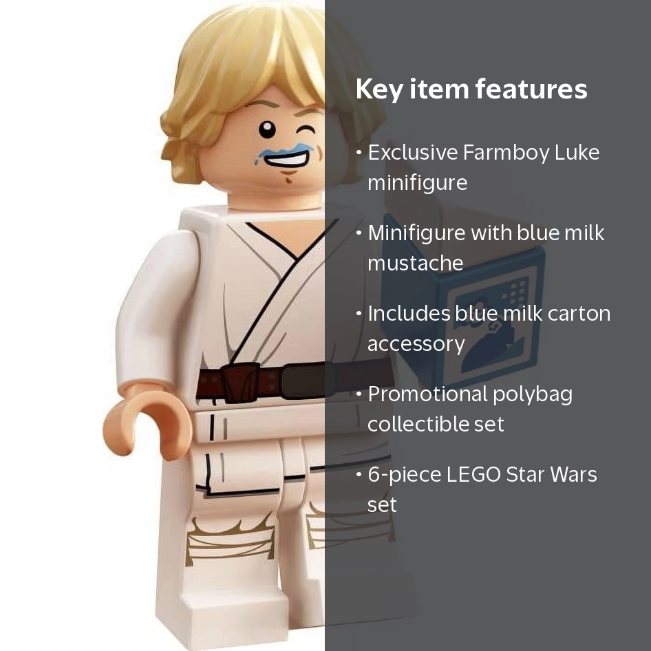LEGO Star Wars Character 30625 Luke Skywalker with Blue Milk