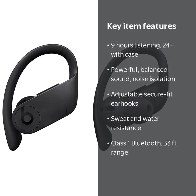 Beats by Dr. Dre Powerbeats Pro Wireless Earphones, Apple H1 Chip
