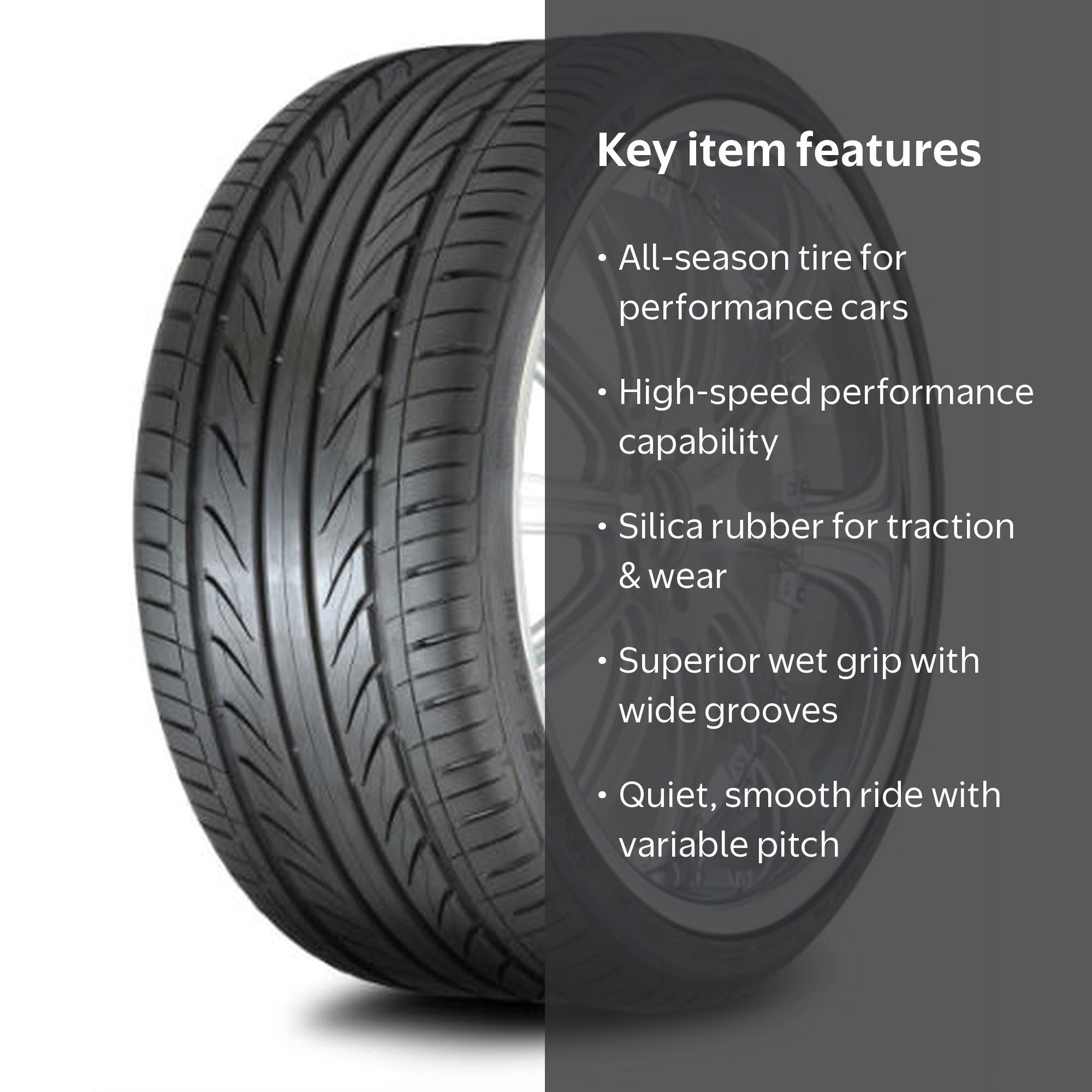Delinte Thunder D7 High Performance Tire, 235/35ZR20 92W XL A/S