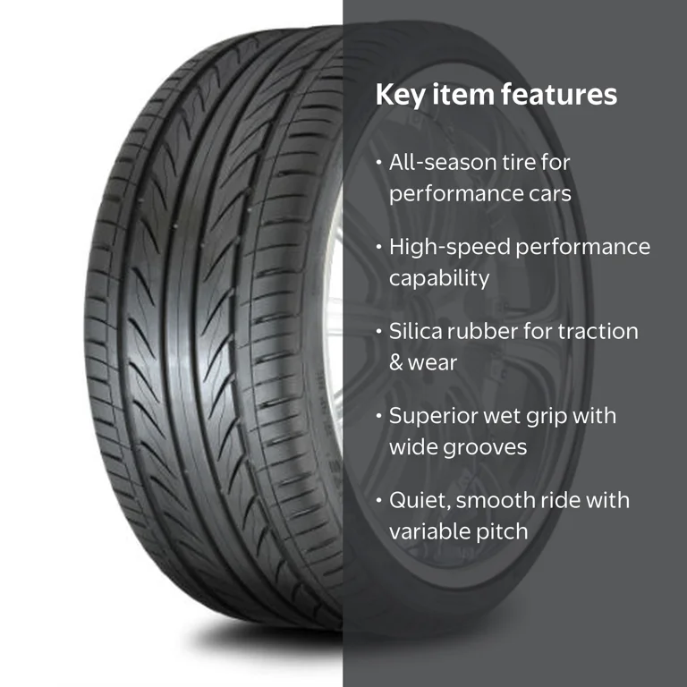 Delinte Thunder D7 High Performance Tire, 235/35ZR20 92W XL A/S