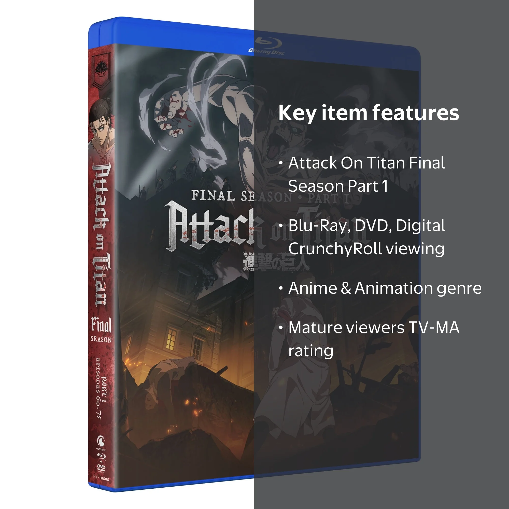 Attack On Titan: The Final Season, Part 1 (Blu-Ray + DVD + Fun