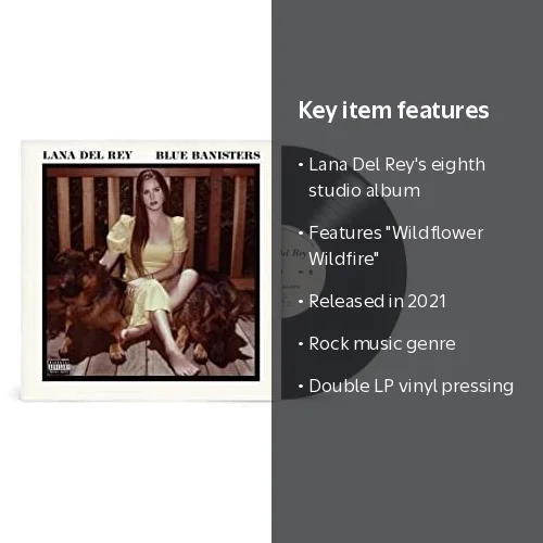 Interscope Records, Vinyl, Double LP, Lana Del Rey Blue Banisters