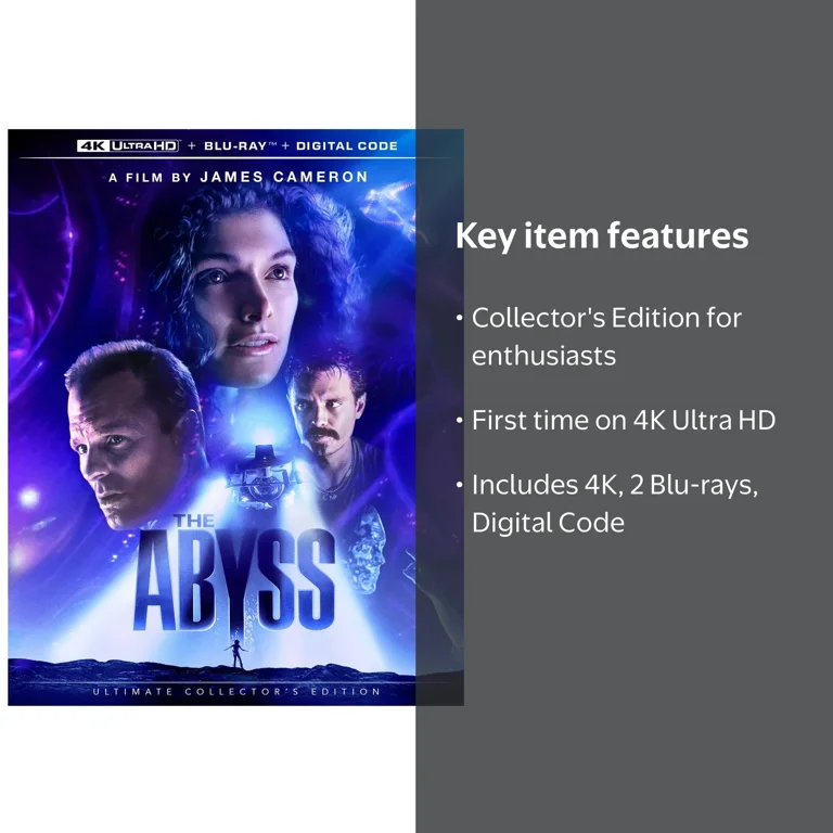 Disney The Abyss 4K Ultra HD + Blu-ray + Digital Code - Walmart.com