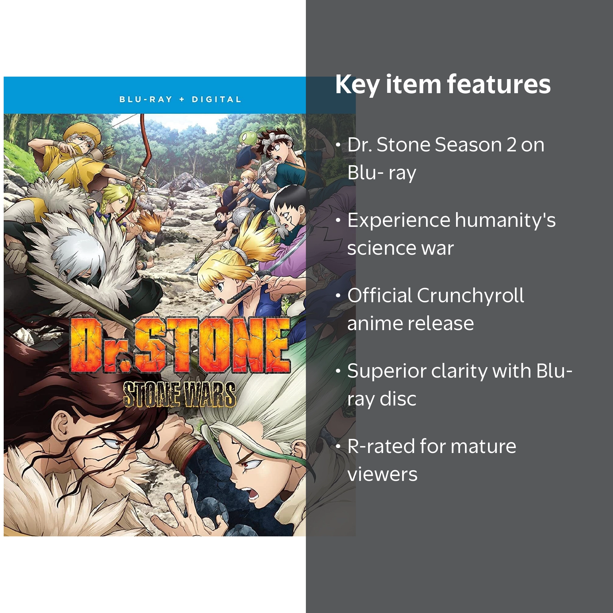 Crunchyroll - Dr. Stone: Season 2 [BLU-RAY] - Walmart.com