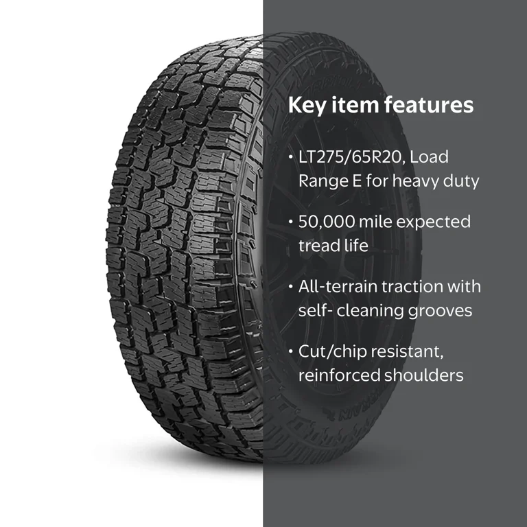 Free Shipping! Pirelli All Terrain Plus LT275/65R20 126S E Light
