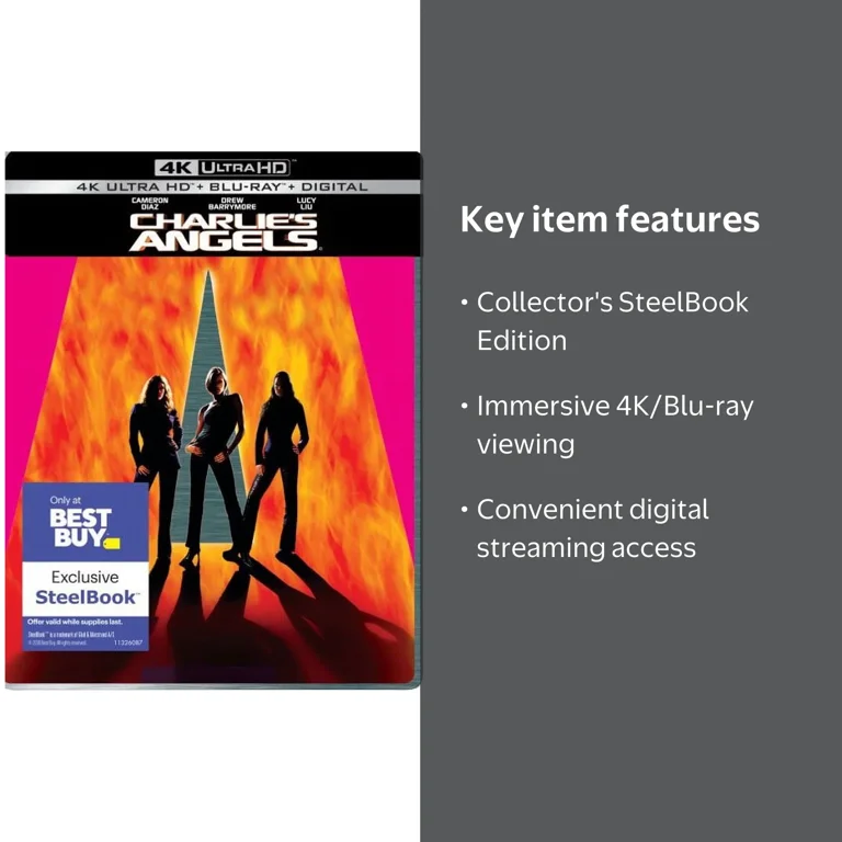 Sony Pictures Entertainment Charlie's Angels 4K Blu-ray 2000