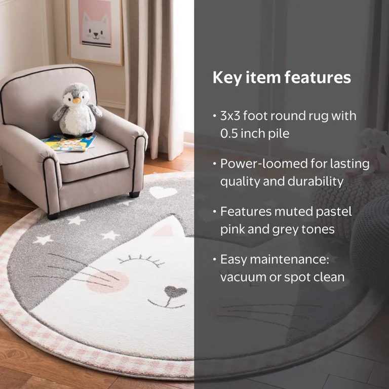 Free Shipping! SAFAVIEH Carousel Kids Emelly Happy Cat Area Rug