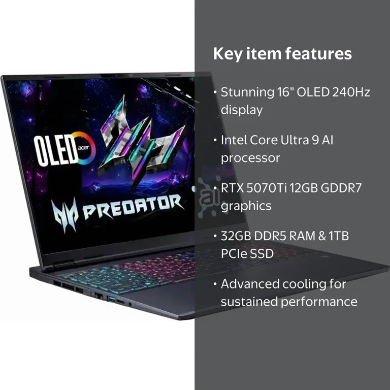Acer - Predator Helios Neo 16S AI Gaming Laptop - 16