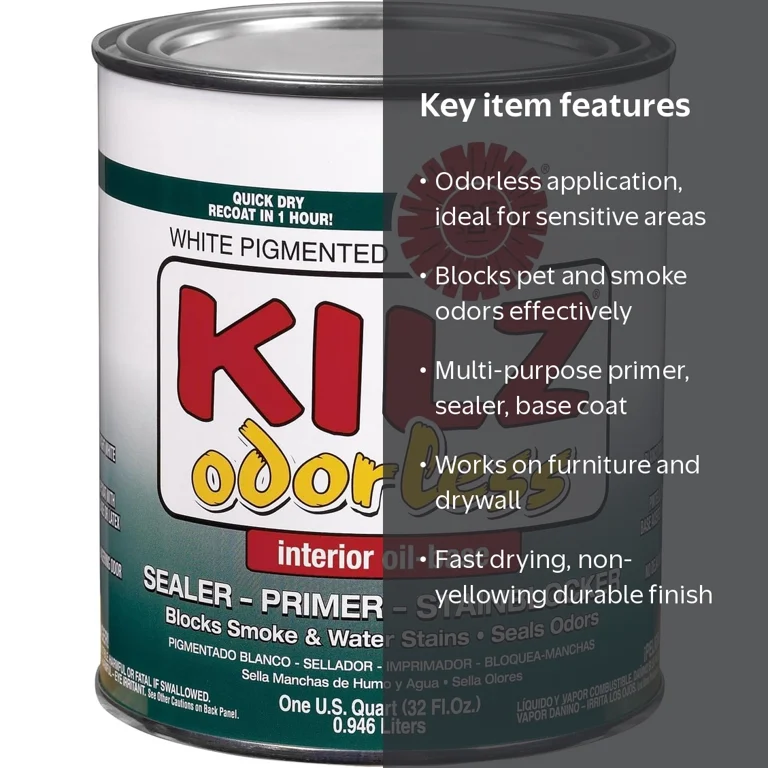 Masterchem Kilz White Odorless Interior Oil-Based Sealer Primer