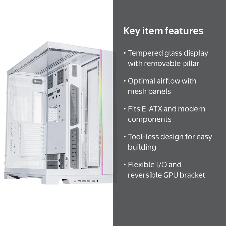 LIAN LI O11 EVO XL, Aluminum/Steel/Glass ATX Tower Gaming Case