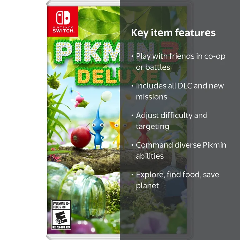 Nintendo, Pikmin 3 Deluxe, Strategy, Multiplayer, Includes DLC
