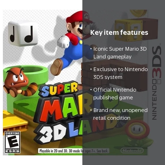 Nintendo, Super Mario 3D Land, 045496741723, Nintendo 3DS
