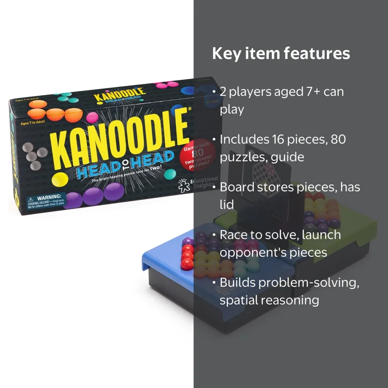 Educational Insights Kanoodle Head-to-Head, Brain Teaser Puzzle