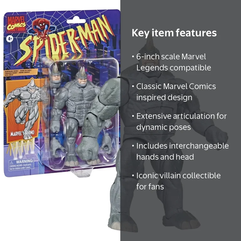Marvel Legends Series Marvel's Rhino Retro Spider-Man 6