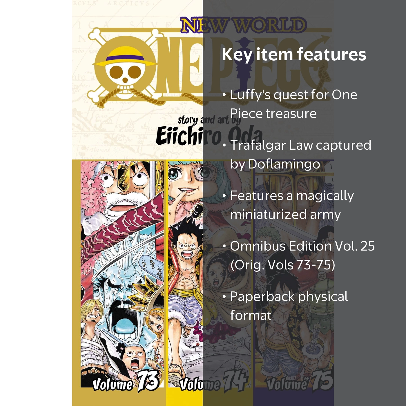 One Piece (Omnibus Edition), Vol. 25, Includes vols. 73-75