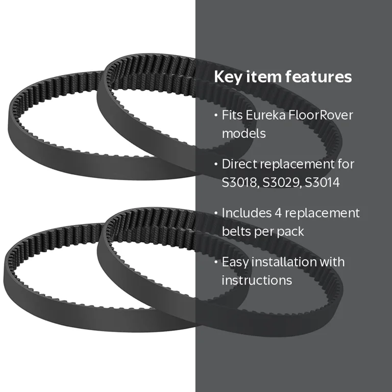 Eureka Vacuum Cleaner Replacement Belts (4 Pack) for NEU560