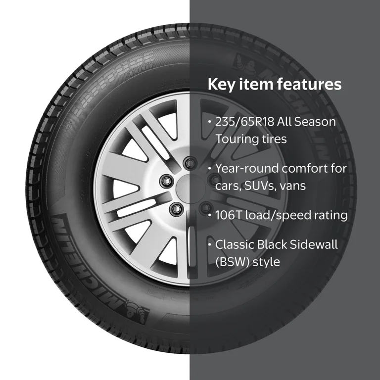 Michelin, Passenger Tire, 235/65R18 106T, All Season Touring