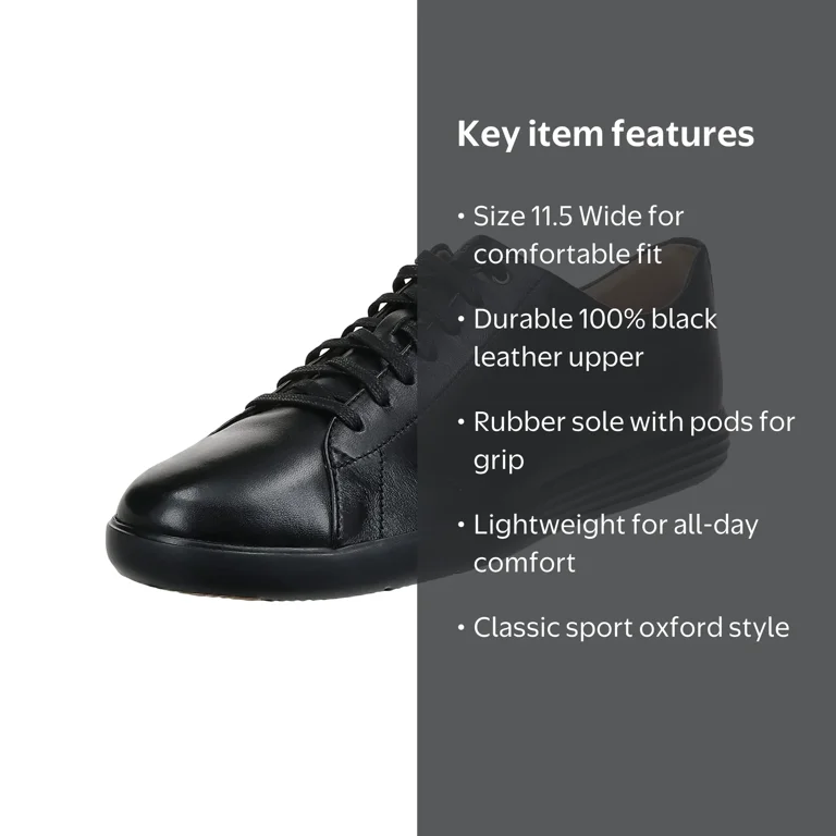 Cole Haan Men's Grand Crosscourt II Sneakers 11.5 Wide Black