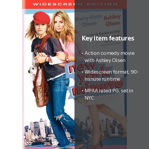 SDS, New York Minute DVD, Widescreen, English, 2004, 90 Minutes