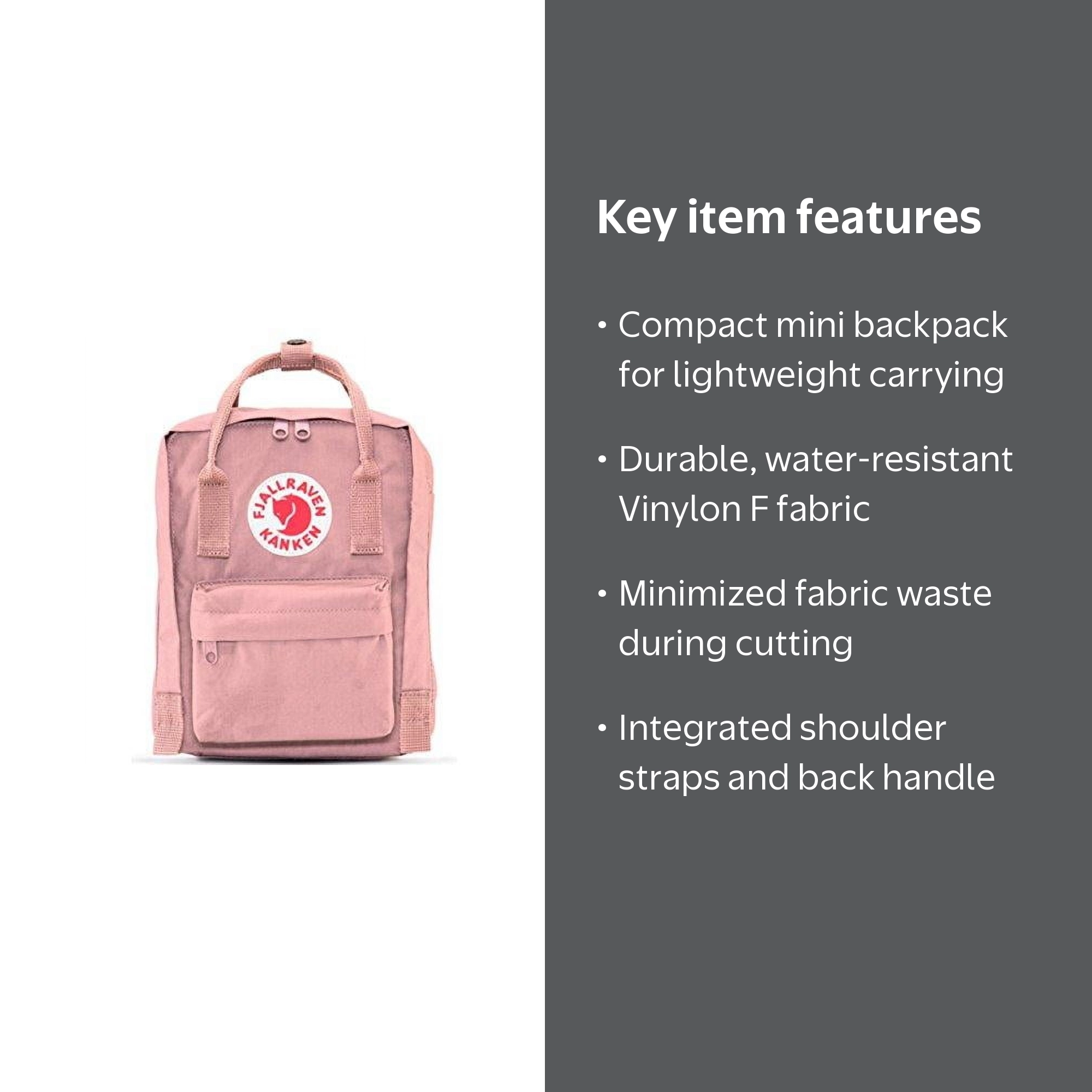 Fjallraven kanken mini backpack selections (pink) - Walmart.com