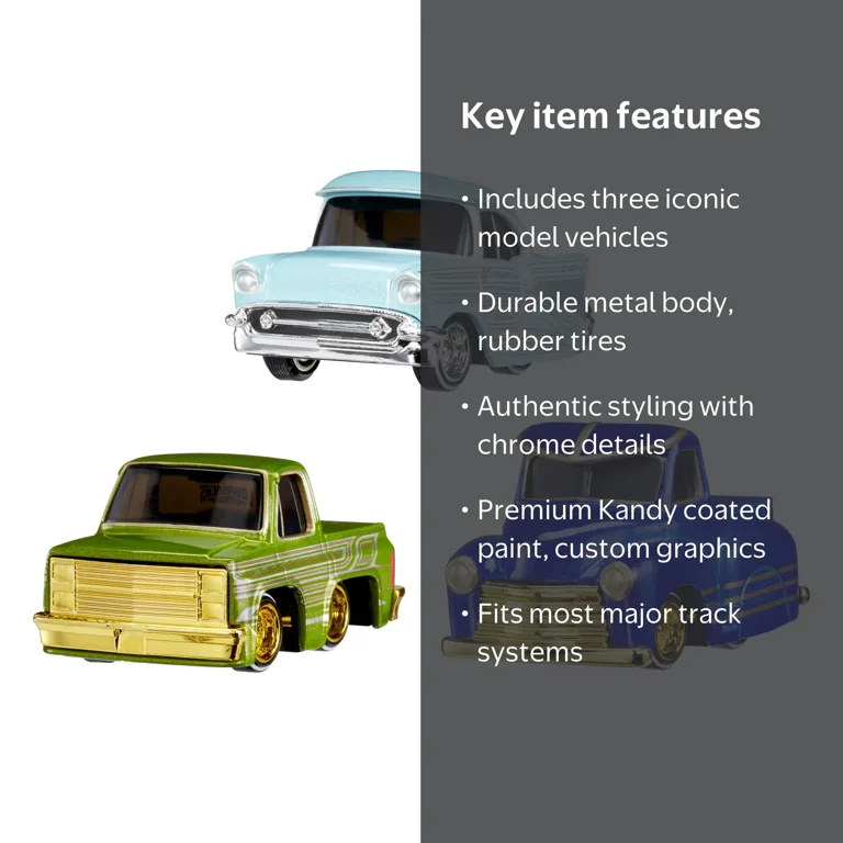 CarTuned, Diecast Car Set, 3 Pack Series 1, Multicolor - Walmart.com