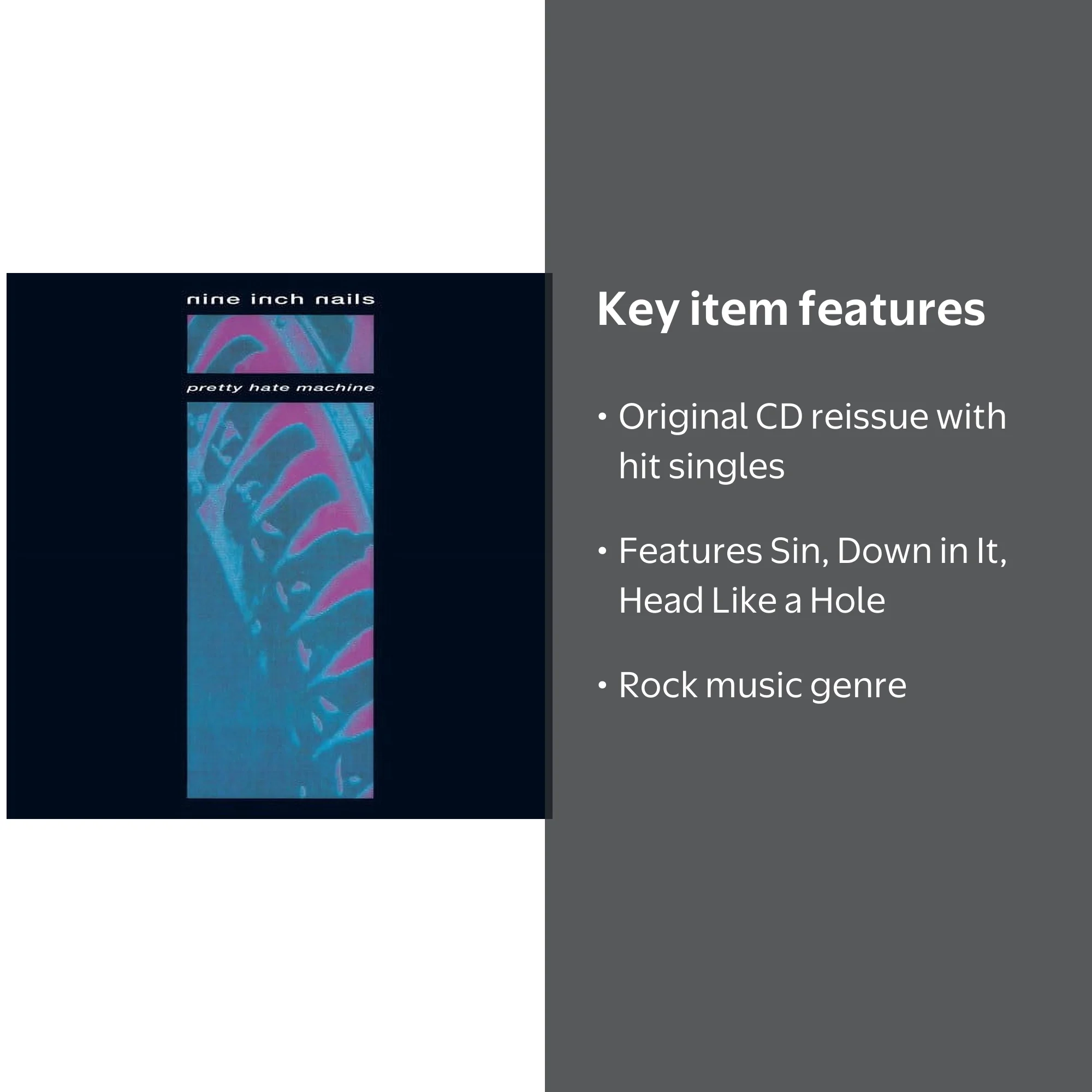 Nine Inch Nails - Pretty Hate Machine - CD - Walmart.com