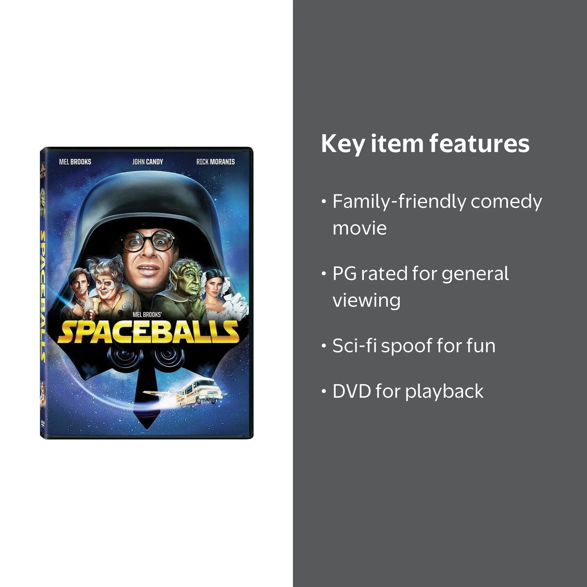 SDS, Spaceballs DVD, PG, Sci-Fi Comedy with Classic Humor