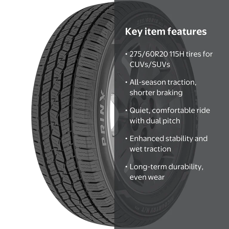 Prinx, SUV Crossover Tire, Highway 275/60R20, 115H - Walmart.com