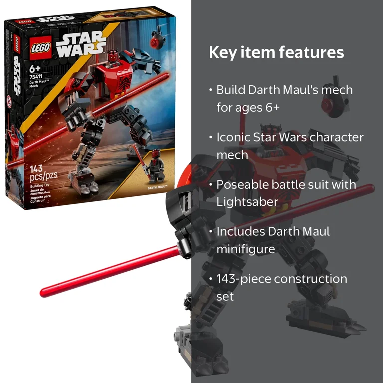 LEGO, Star Wars Darth Maul Mech, 75411, Building Toy - Walmart.com