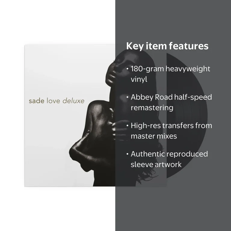 Sony Music, Sade Love Deluxe Vinyl, 180g Heavyweight Black