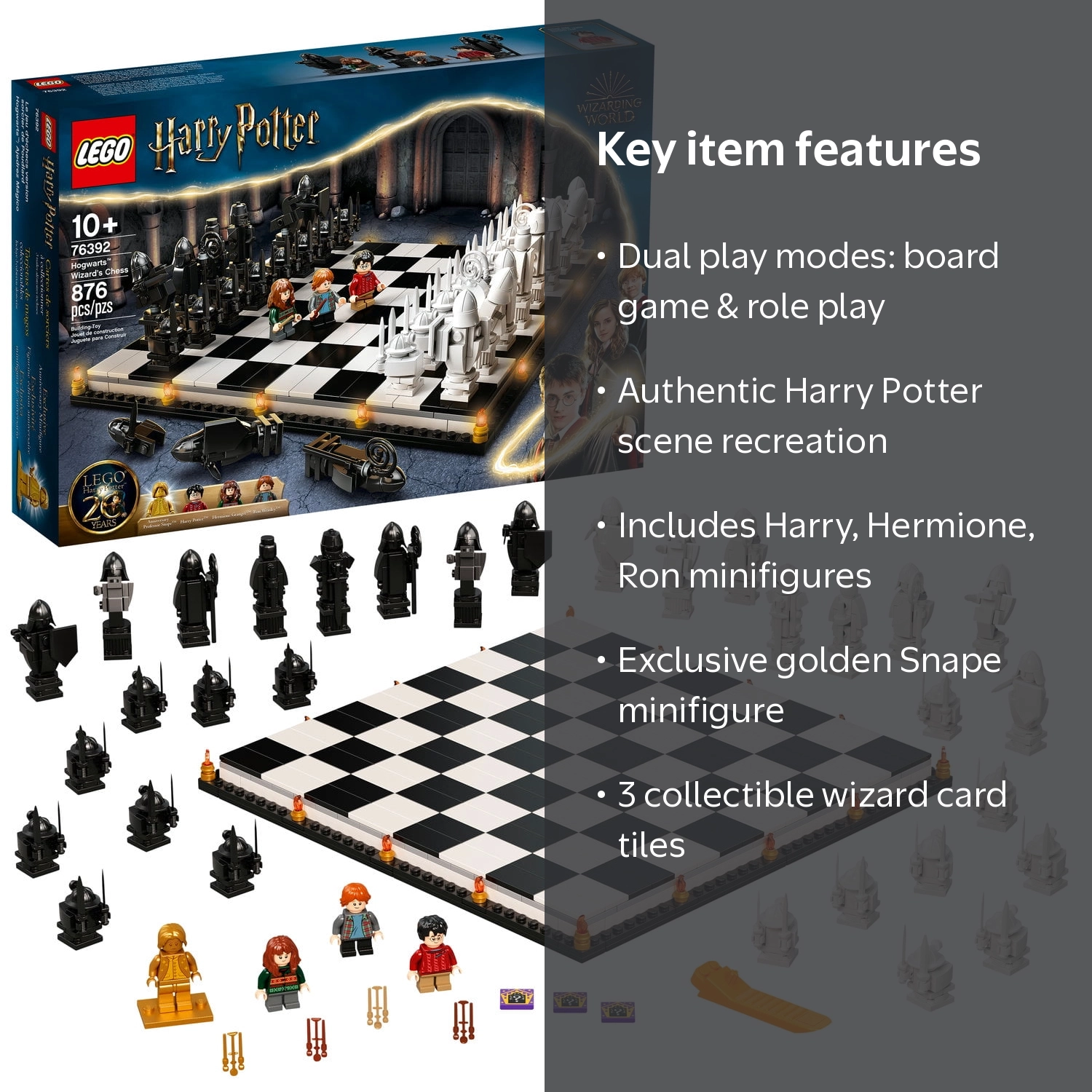 LEGO Harry Potter Hogwarts Wizard's Chess Set 76392 - Walmart.com