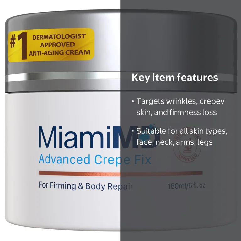 MiamiMD, Skin Firming Cream, 6 fl oz, For Face and Neck - Walmart.com