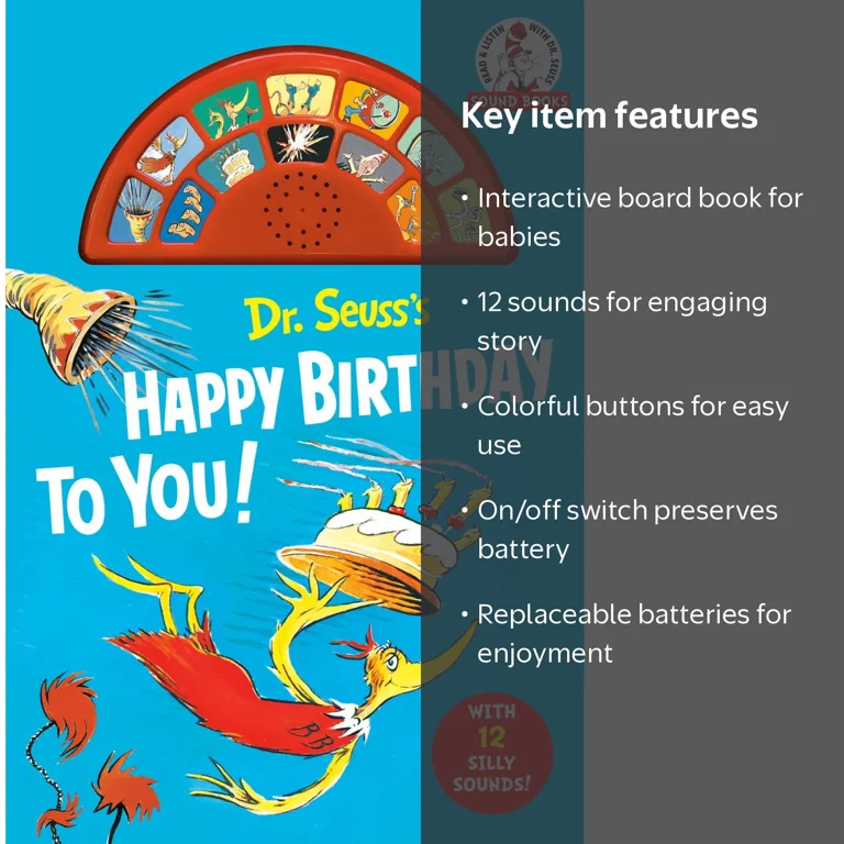 Dr. Seuss's Happy Birthday to You! with 12 Silly Sounds: An