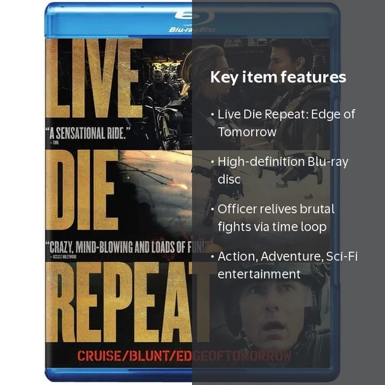 Live Die Repeat: Edge of Tomorrow (Blu-ray) - Walmart.com