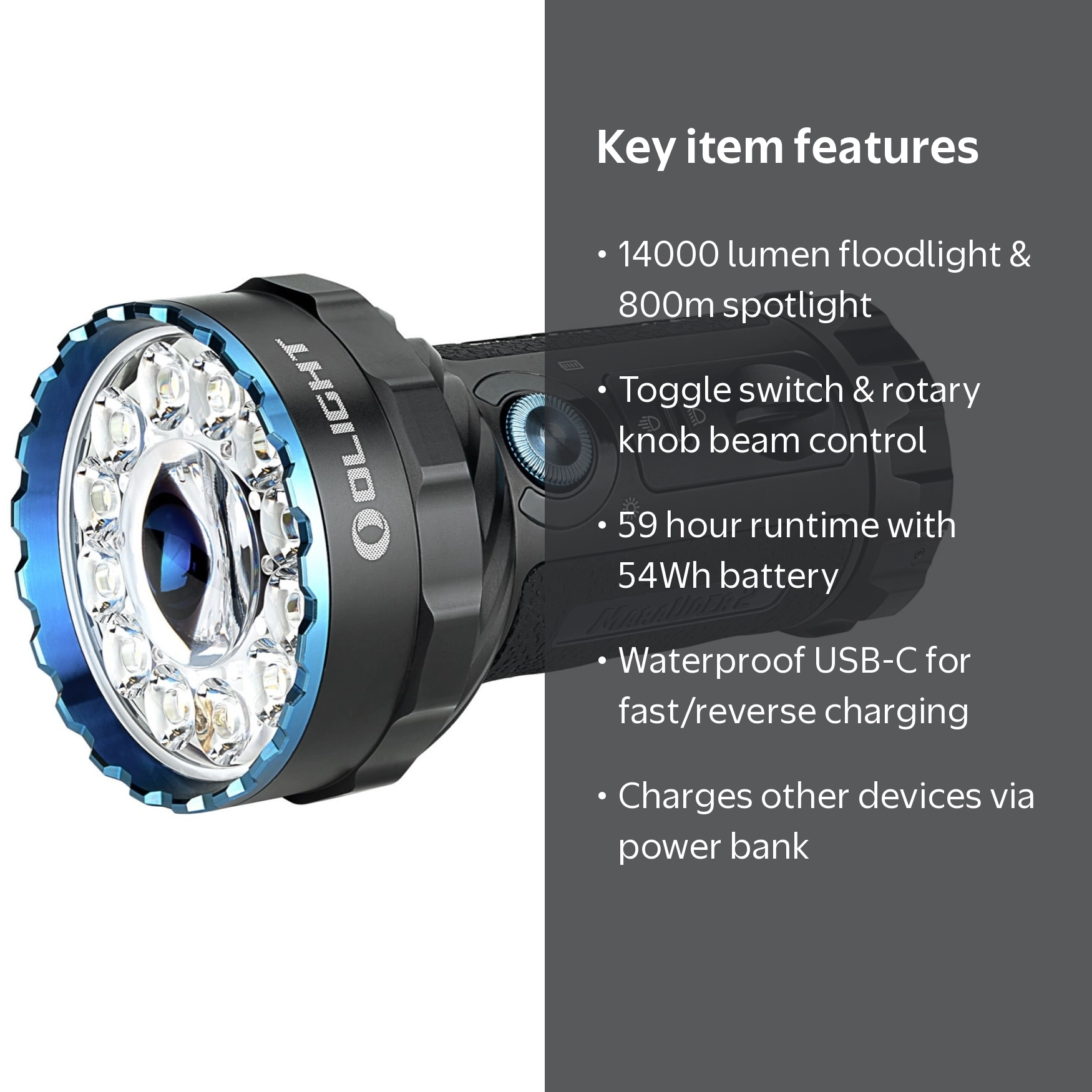 オーライト Marauder 2 14000ルーメン Olight Marauder 2 Tactical 14000 Lumen Long Throw Rechargeable