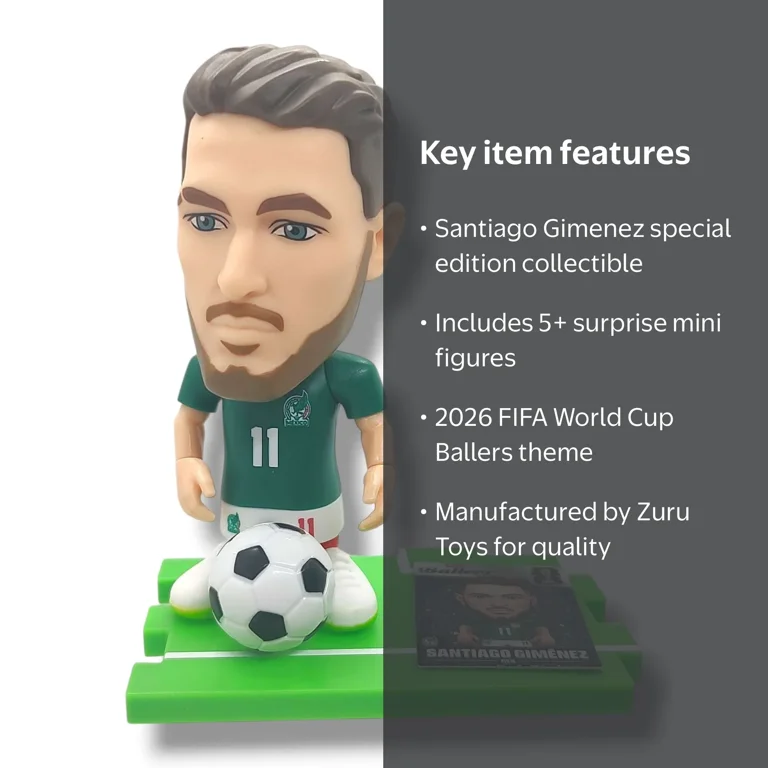 5 Surprise 2026 FIFA World Cup Ballers Santiago Gimenez Minifigure