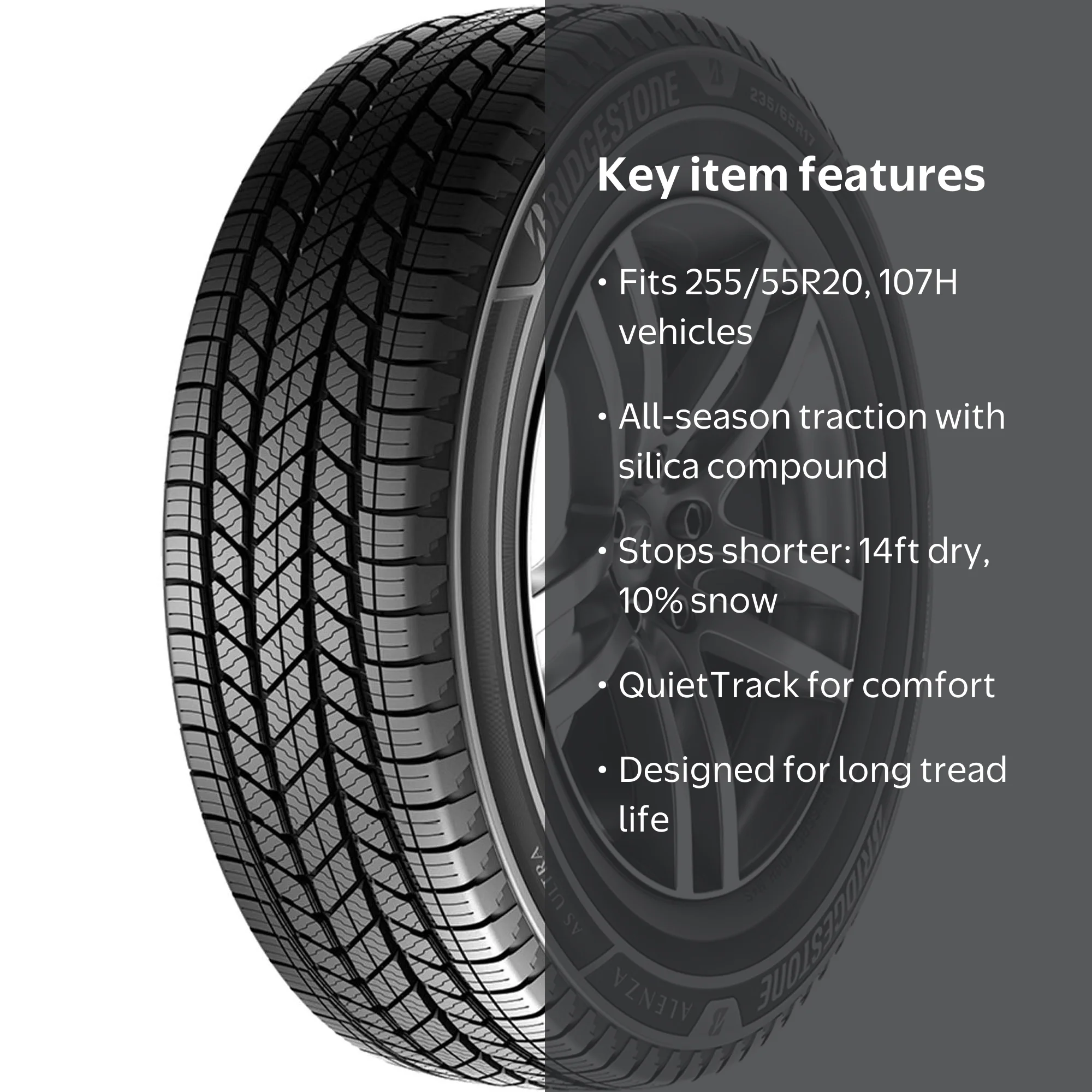 Bridgestone Alenza A/S Ultra All Season 255/55R20 107H SUV