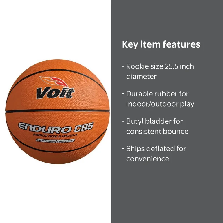 Voit® Enduro CB5 Indoor/Outdoor Basketball Rookie Size (25.5