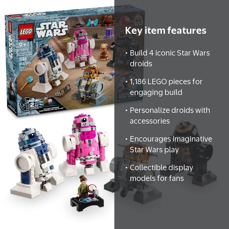 LEGO, Star Wars Droid Builder Set, 75392, Creative Play - Walmart.com