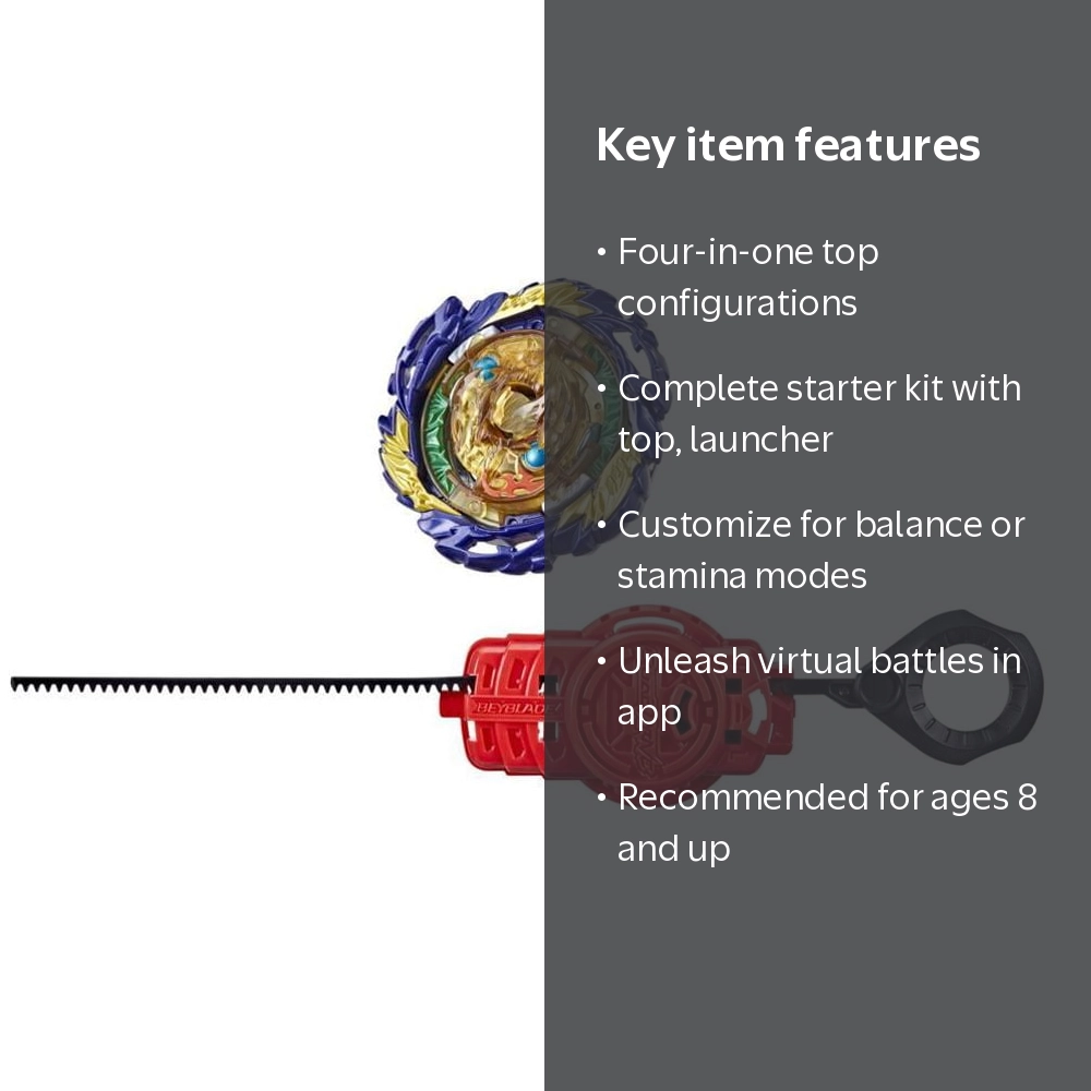 Beyblade Burst QuadDrive Vanish Fafnir F7 4-in-1 Battling Game Top